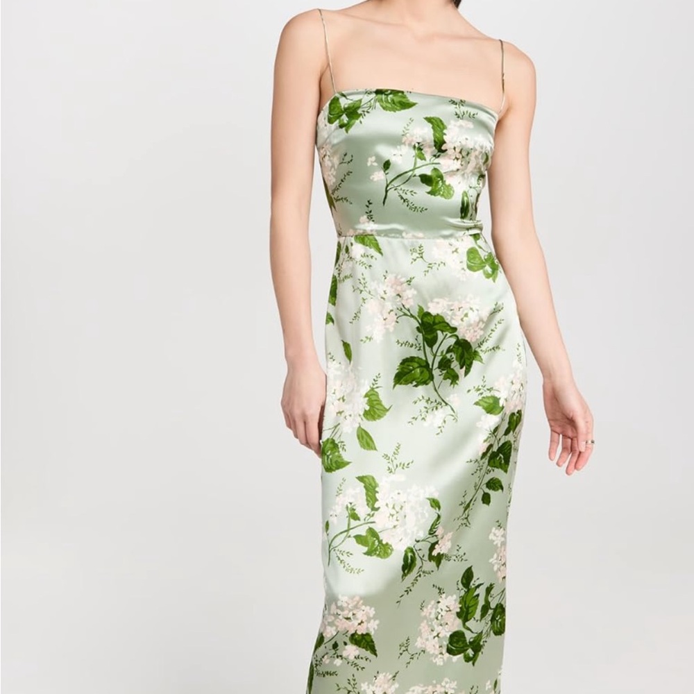 Reformation Frankie Silk Dress